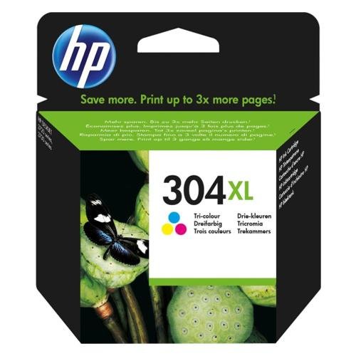 HP Bl�kpatron 304XL Farve (N9K07AE)
