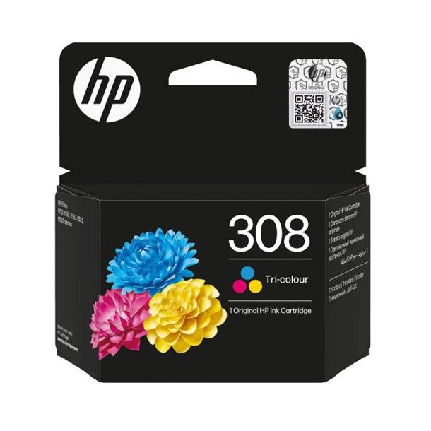HP Bl�kpatron 308 Farve