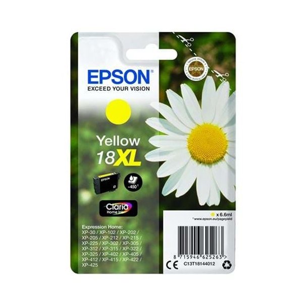 Epson Blkpatron T1814 18 XL Gul