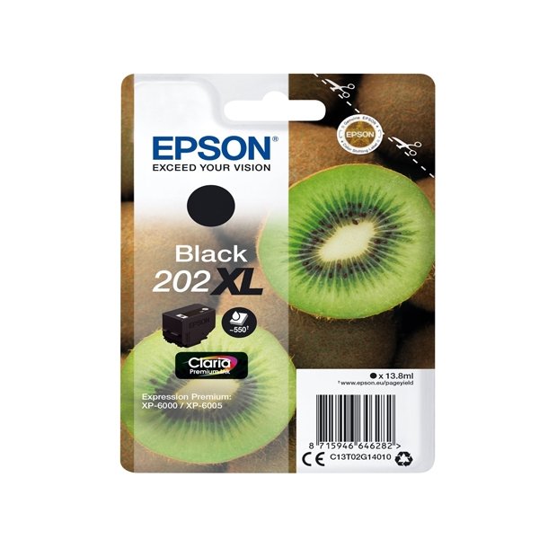 Epson Blkpatron T02G1 202 XL  Sort