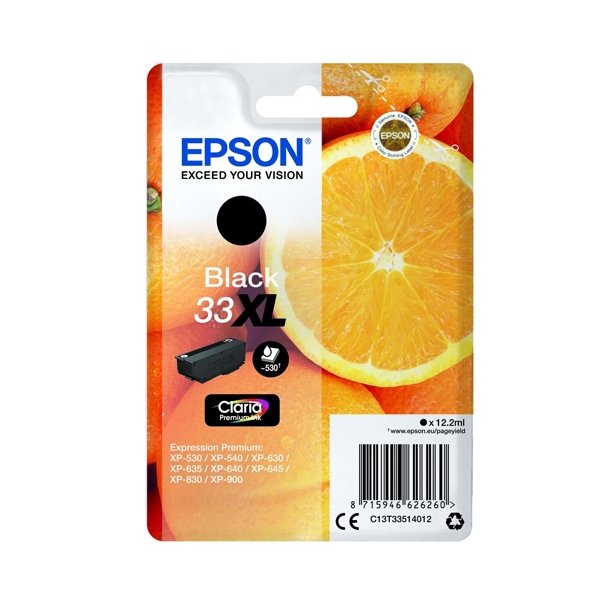 Epson Blkpatron T3351 33 XL Sort