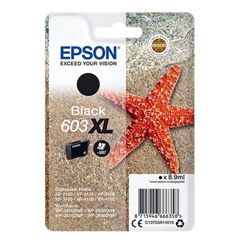Epson Bl�kpatron T03A14 603 XL Sort