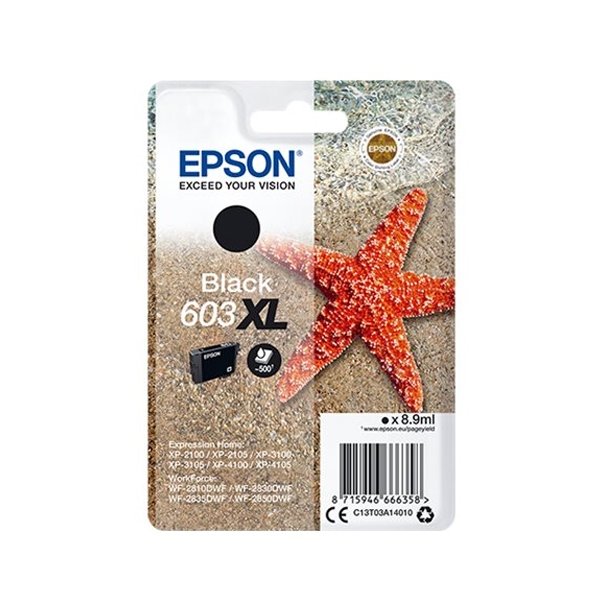 Epson Blkpatron T03A14 603 XL Sort