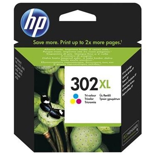 HP Bl�kpatron 302XL Farve (F6U67AE)