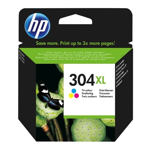 HP Bl�kpatron 304XL Farve (N9K07AE)