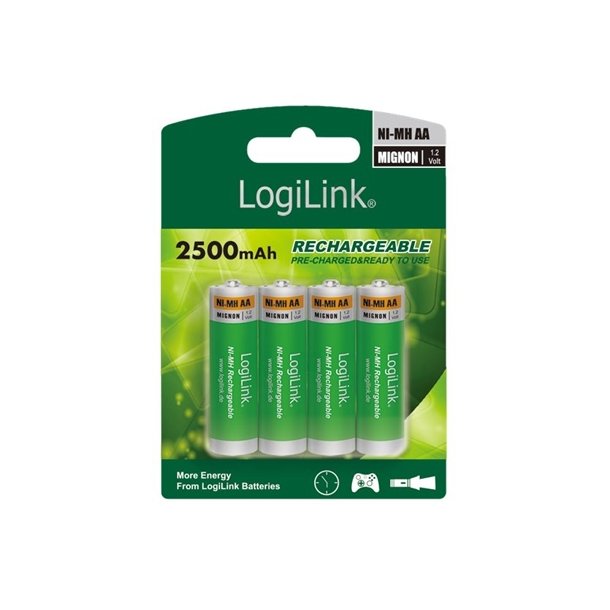 Batteri AA Rechargeable 4 stk.