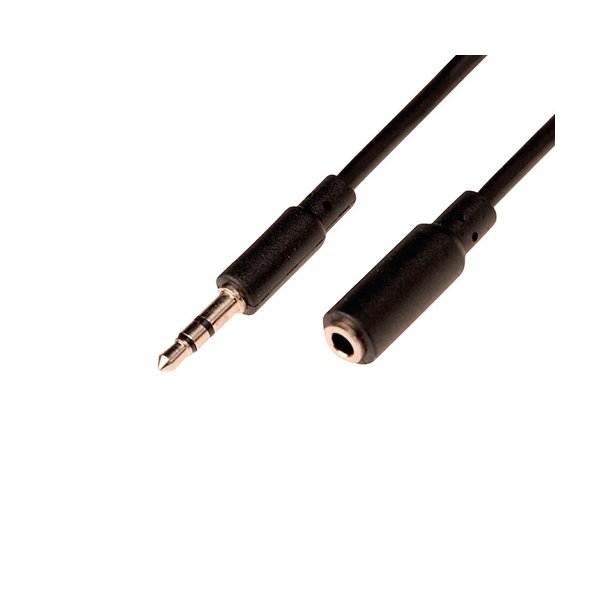Mini Jack forlngerkabel - 2 meter