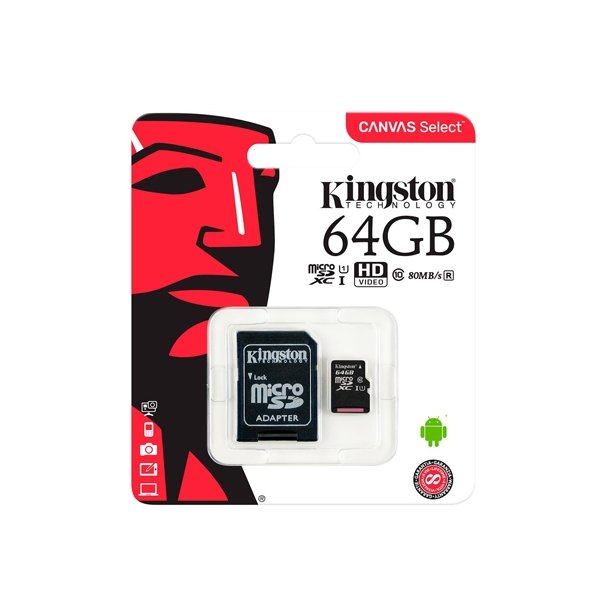 Kingston Canvas Select MicroSD 64GB 