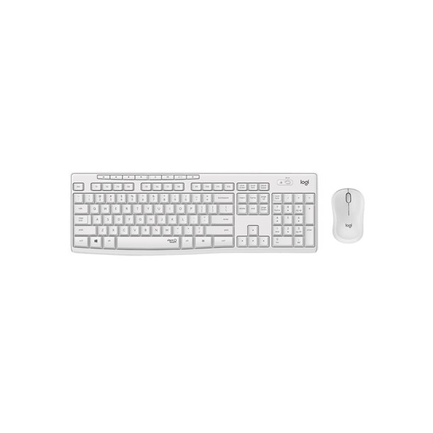 Logitech MK295 Silent tastatur og mus HVID